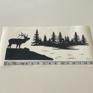 Elk Tree Decal Gloss Black